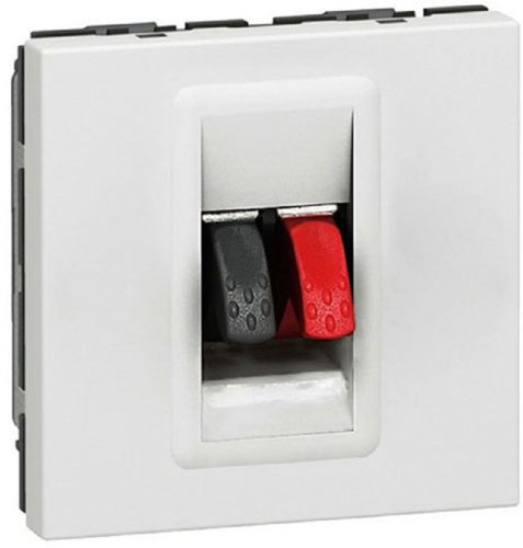 Розетка аудио Legrand Mosaic для кабель-канала Metra 1-м. 2 мод. белый картинка